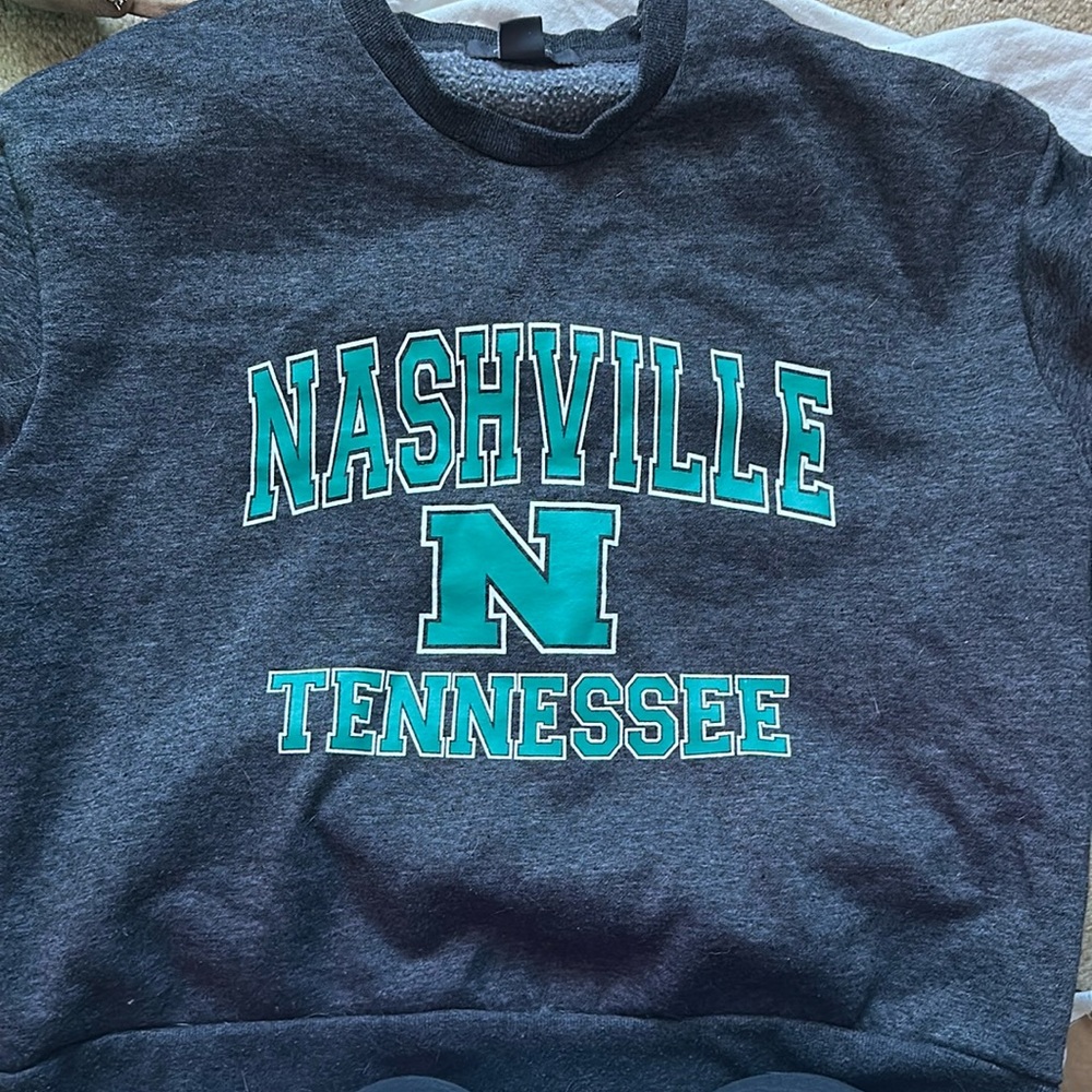 Primark Nashville crewneck - dark grey/green